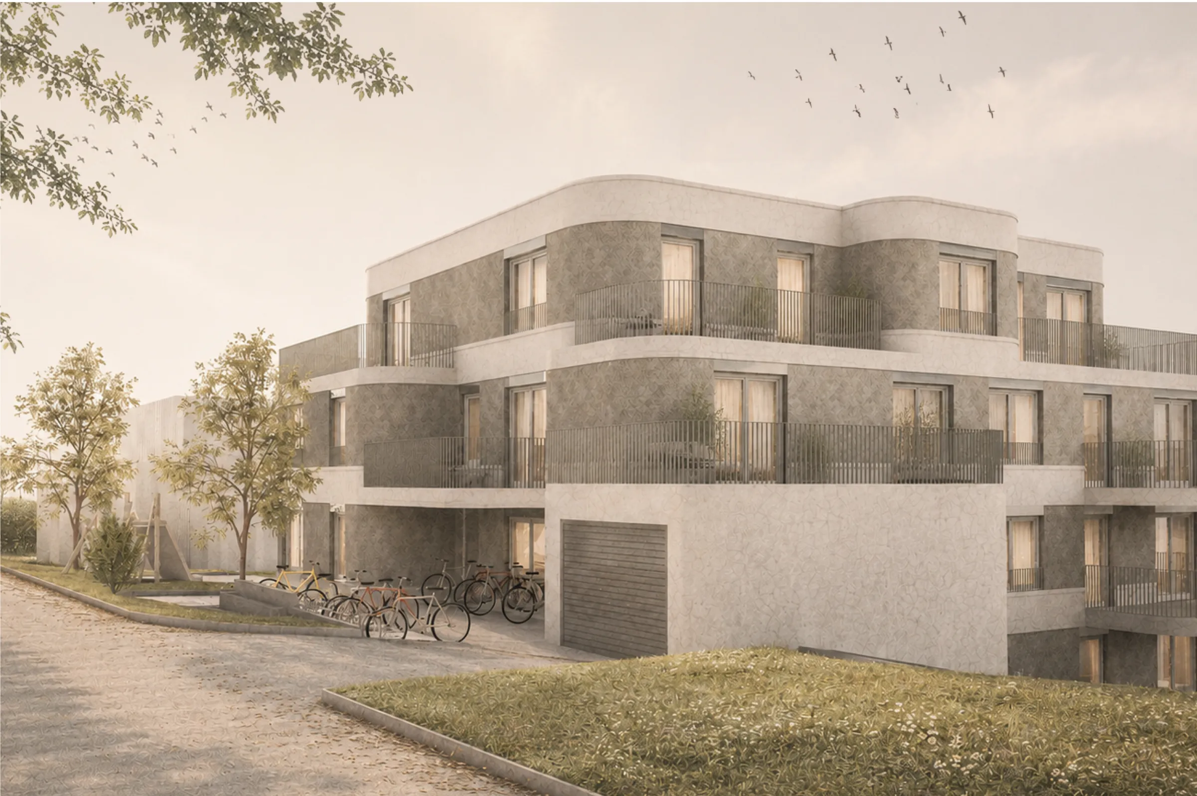Visualisierung des Neubaus Rebstrasse 23 in Oberhasli